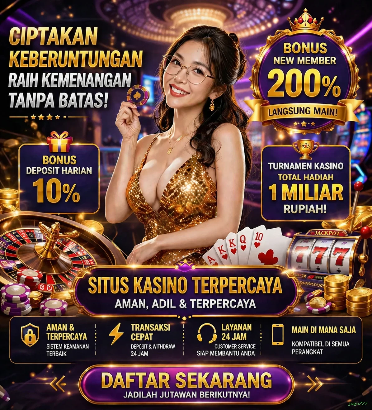Ikon aplikasi jago777 resmi
